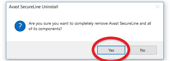 Désinstaller le VPN Avast Secureline sur un PC Windows
