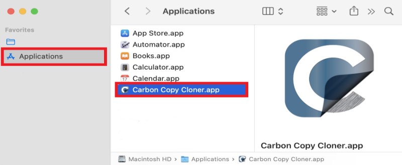 Désinstaller manuellement CCC sur Mac