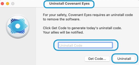 Désinstaller manuellement Covenant Eyes sur Mac
