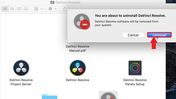 Désinstaller manuellement DaVinci Resolve sur Mac