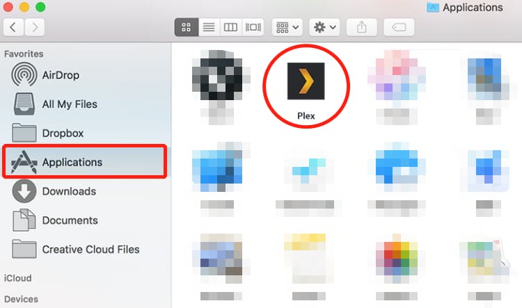 Désinstaller manuellement Plex sur Mac