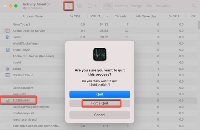 Étapes pour désinstaller manuellement SubEthaEdit sur Mac