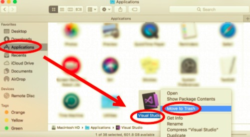 Désinstaller Visual Studio manuellement
