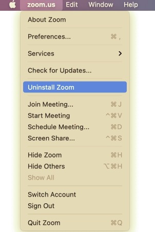 Désinstaller manuellement Zoom sur Mac