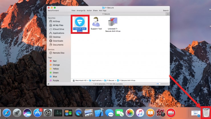 Désinstaller manuellement F-Secure sur Mac