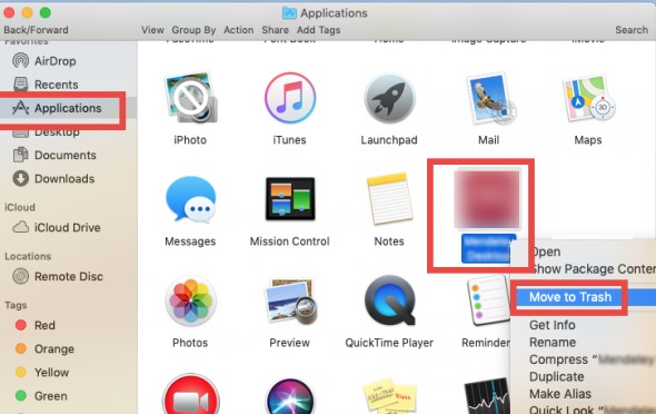 Désinstaller manuellement GTA sur Mac