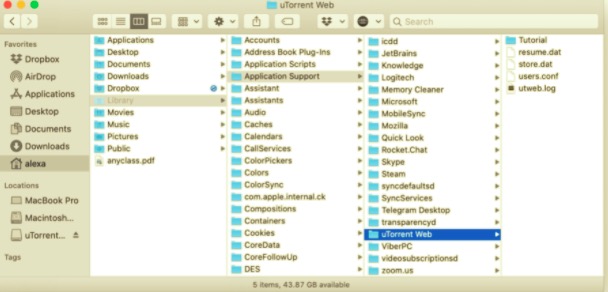 Comment supprimer manuellement tous les composants liés à µtorrent