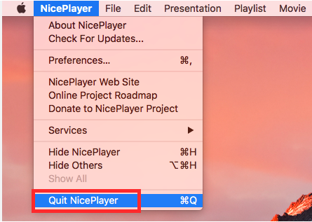 Étapes pour désinstaller NicePlayer