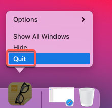 Quitter avant de commencer Désinstaller Skim