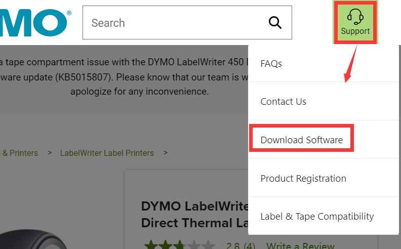 Comment réinstaller DYMO sur Mac