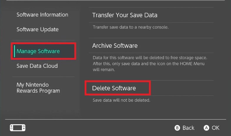 Désinstaller Apex Legends à l'aide de Switch