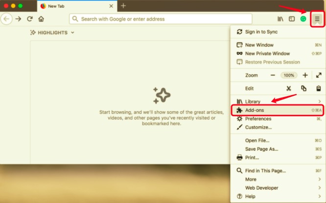 Supprimer Grammarly de Firefox sur Mac
