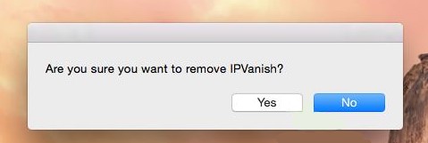 Désinstaller manuellement IPVanish sur Mac