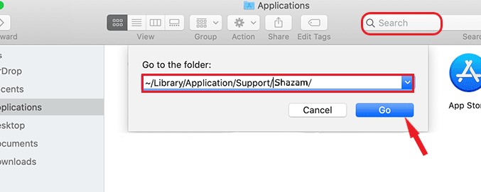 Supprimer complètement les fichiers et les caches Shazam