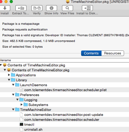 Désinstaller TimeMachineEditor sur macOS