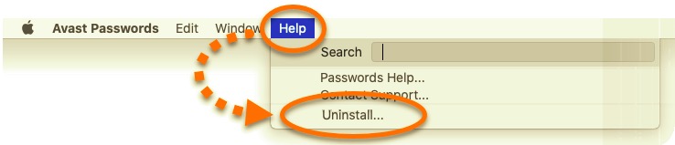 Désinstaller le mot de passe Avast installé via Avast Security