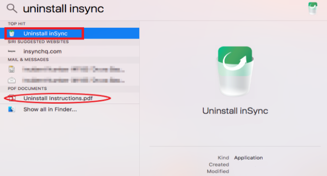 Désinstaller manuellement Druva InSync sur Mac