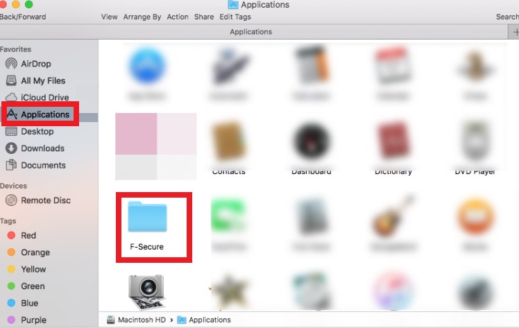 Désinstaller F-Secure sur Mac de manière manuelle