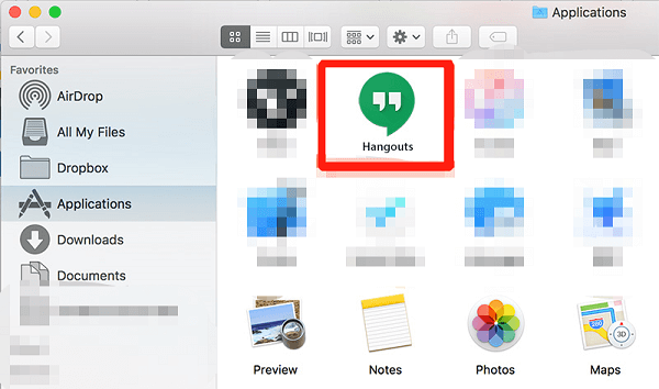 Désinstaller manuellement Hangouts sur Mac