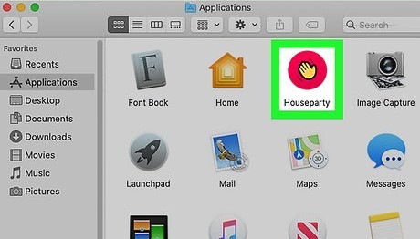 Désinstaller Houseparty sur Mac manuellement