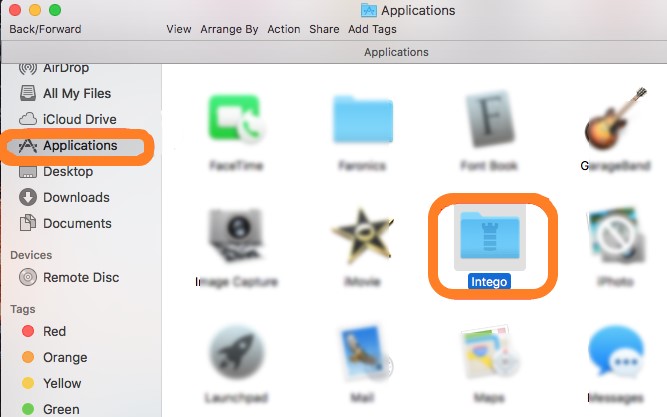 Désinstaller manuellement Intego sur Mac