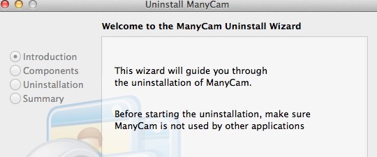 Désinstallez ManyCam sur Mac à l'aide de son programme de désinstallation