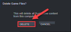 Désinstaller Rust sur Steam