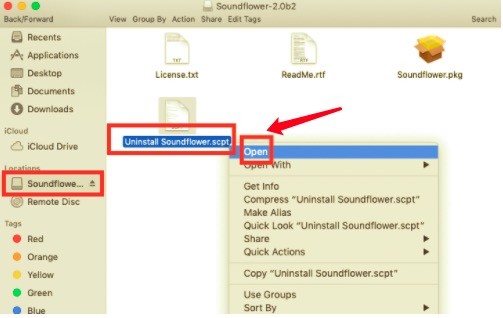 Désinstaller Soundflower sur Mac via Package