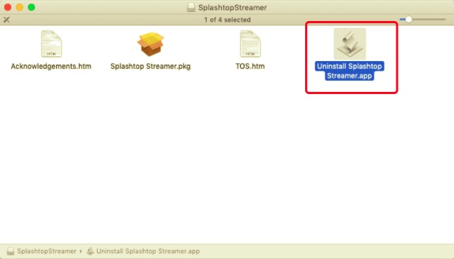 Désinstaller Splashtop sur Mac via le programme de désinstallation intégré