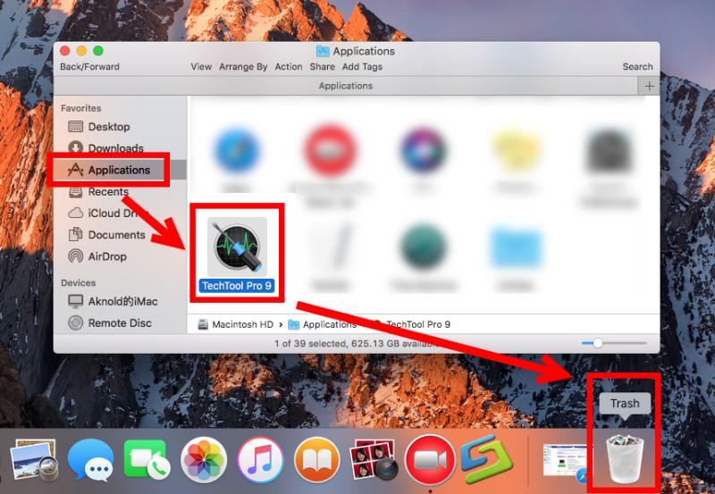 Désinstaller manuellement TechTool Pro sur Mac