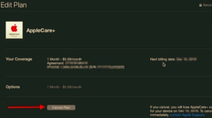 Annuler Apple Care dans iTunes ou l'application Musique