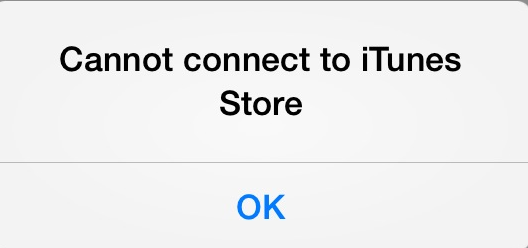 Impossible de se connecter à l'iTunes Store