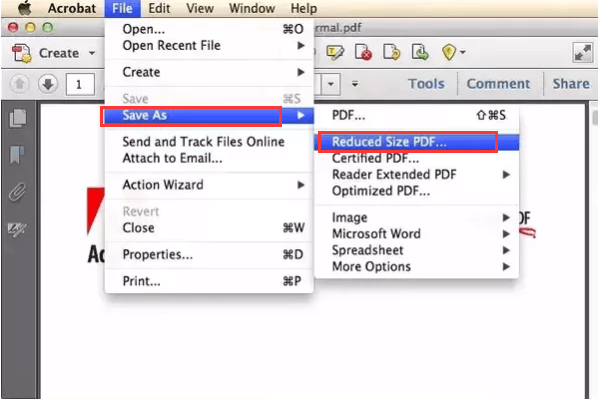 Compresser un PDF sur Mac à l'aide d'Adobe Acrobat