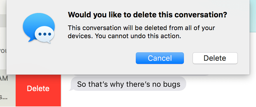 Supprimer tous les messages sur Mac avec iCloud