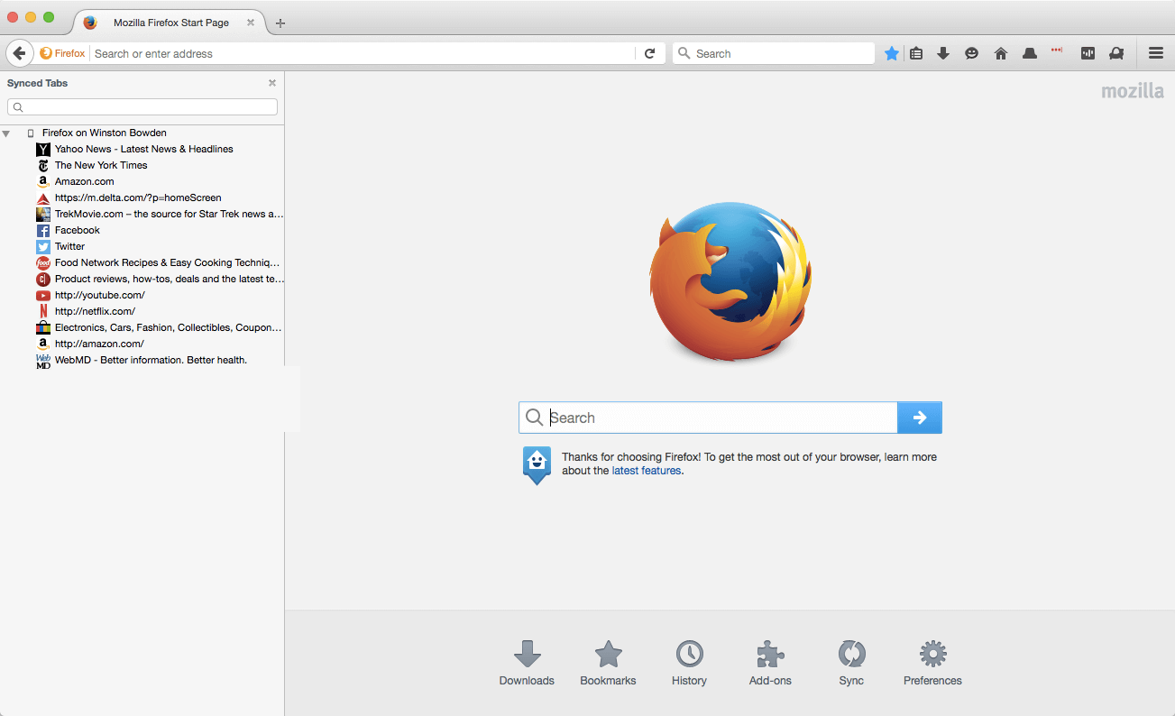 Supprimer les mots de passe Mac Firebox
