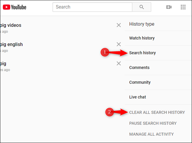 Supprimer l'historique des vidéos regardées sur YouTube