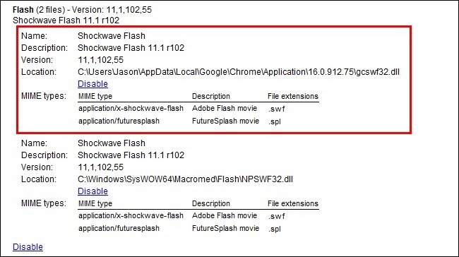 Correction des crashs de Shockwave Chrome Flash