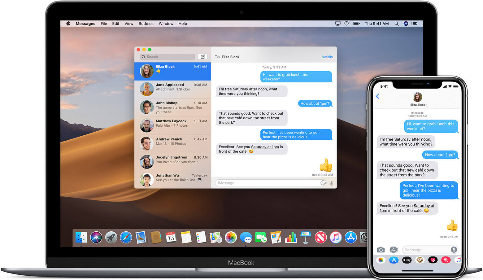 Obtenir un message texte sur Mac