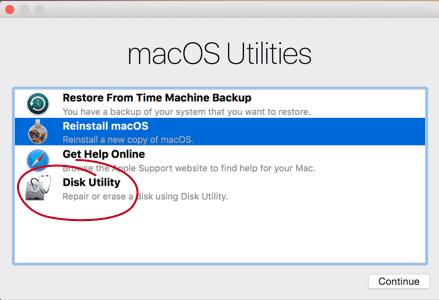 Utiliser l'utilitaire de disque Mac pour réparer le disque