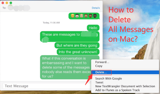 Comment supprimer tous les messages sur Mac