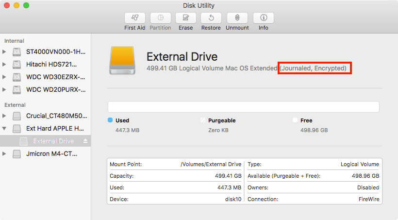 Comment crypter des fichiers sur l'utilitaire de disque Mac