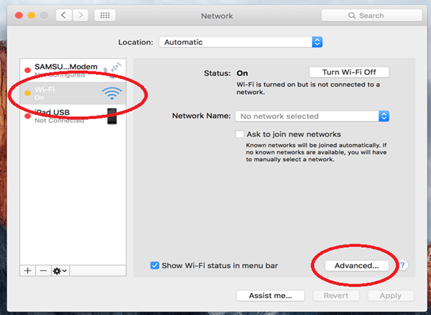 Comment oublier un réseau sur MacBook