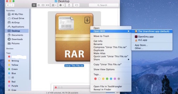 Comment ouvrir des fichiers 7z sur Mac Unarchiver