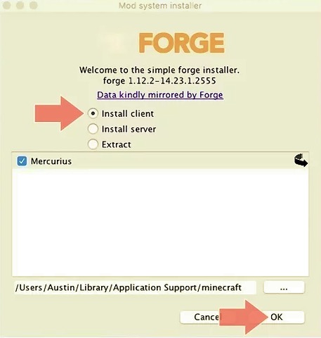 Installer Minecraft Forge sur Mac