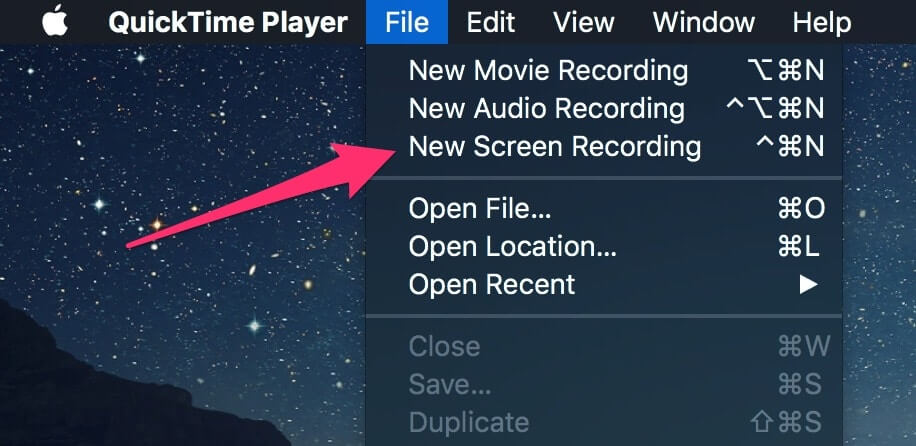 Enregistrement vidéo sur Mac