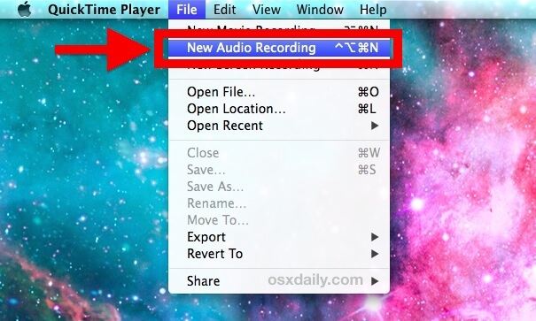 Comment enregistrer de l'audio sur Mac à l'aide de QuickTime