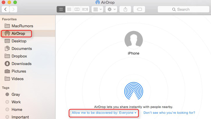 Comment activer AirDrop sur Mac