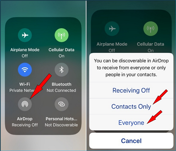 Vidéos AirDrop d'iPhone vers Mac