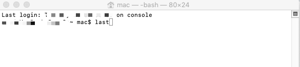 Utilisation de la dernière commande pour voir l'activité récente sur mon Mac