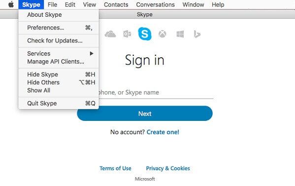 Désinstaller Skype sur Mac